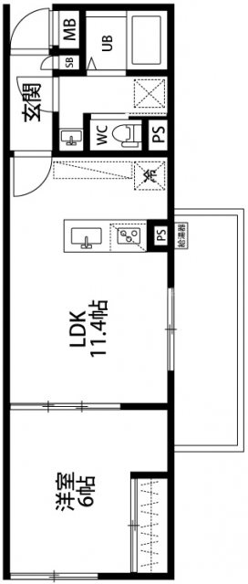 メゾンドクレール西大路 間取り