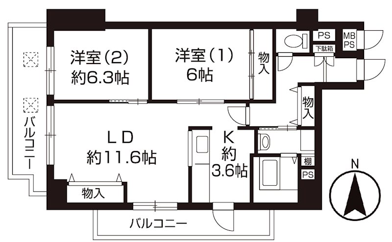 サンユーⅡ 間取り