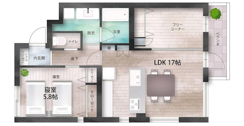 リノフラッツＪＯＹ 間取り