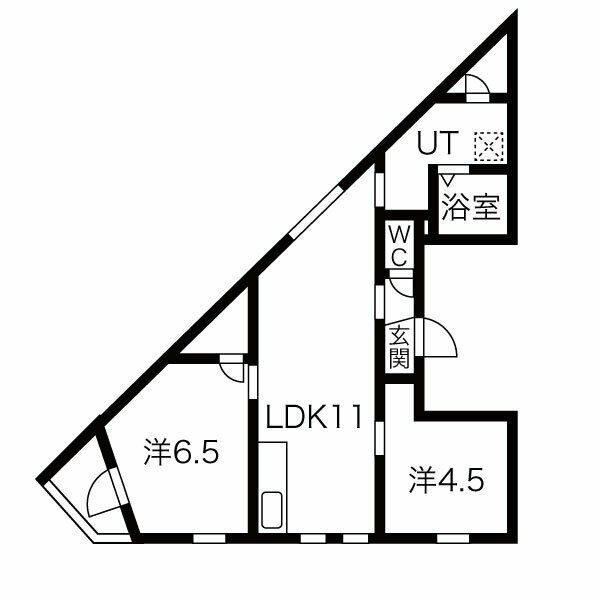 京都グランデ二条駅南 間取り