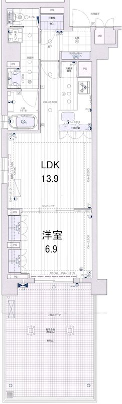 リーガル京都堀川中立売Ⅱ 間取り