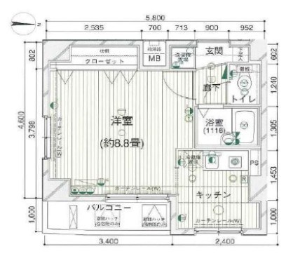 東京都文京区湯島３丁目 間取り