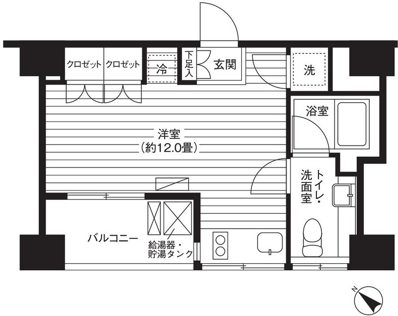 Ｔｉ－ＨＩＧＡＳＨＩＡＺＡＢＵ 間取り