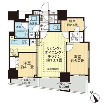 ザ・パークハウス小石川春日 間取り
