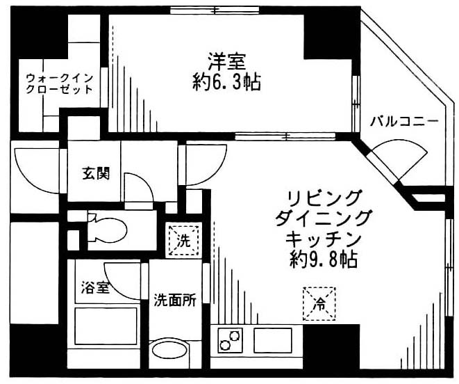 中銀東京日本橋マンシオン 間取り