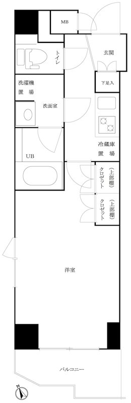 間取り ルーブル白金高輪参番館 間取り図