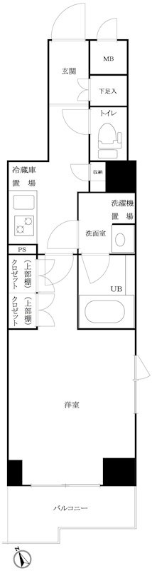 ルーブル白金高輪参番館 間取り図