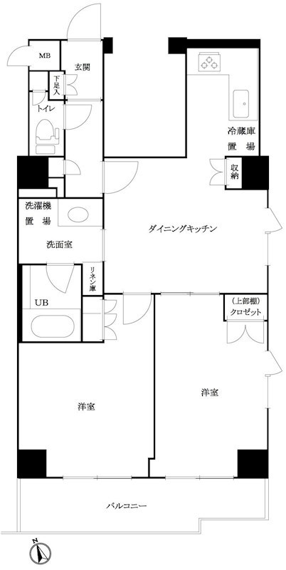 ルーブル白金高輪参番館 間取り図
