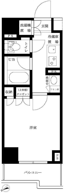 間取り ルーブル仲六郷壱番館 間取り図
