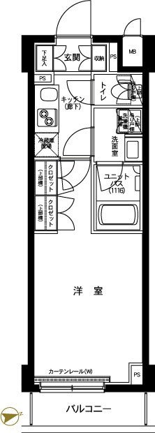 ルーブル大島弐番館 間取り図