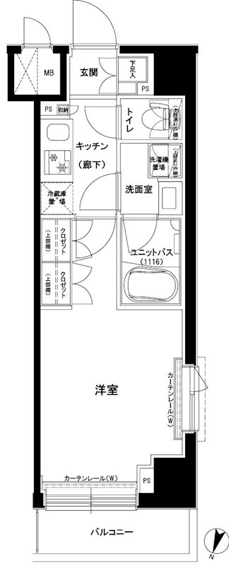ルーブル東十条 間取り図