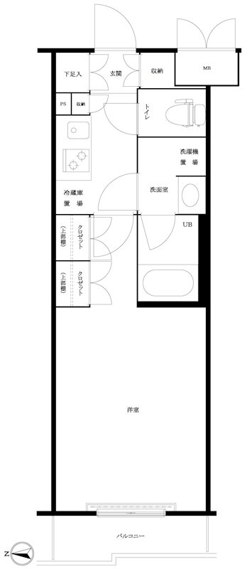 ルーブル三軒茶屋伍番館 間取り図