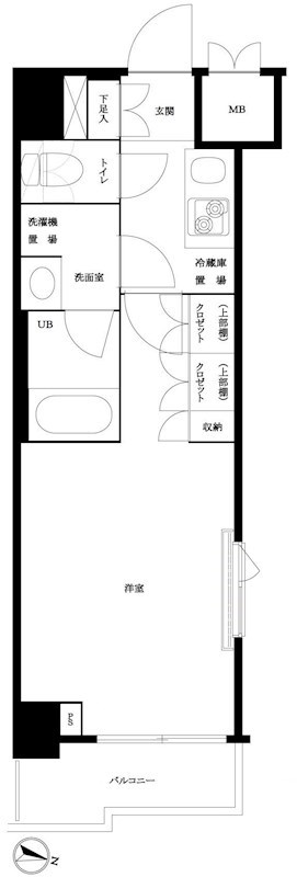ルーブル方南町弐番館 間取り図