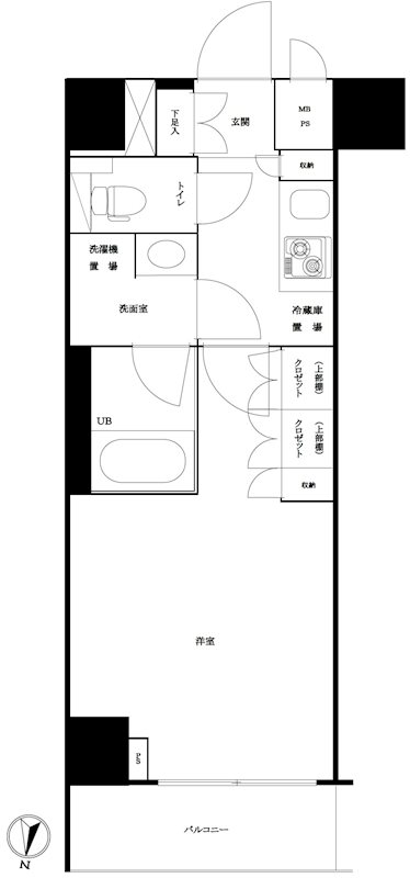 ルーブル方南町弐番館 間取り図