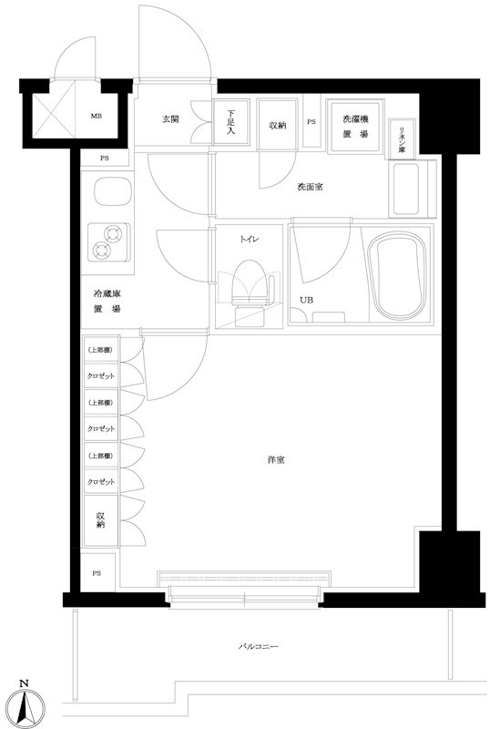 ルーブル武蔵小杉伍番館 間取り図