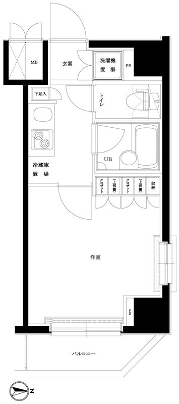 ルーブル川崎伍番館 間取り図