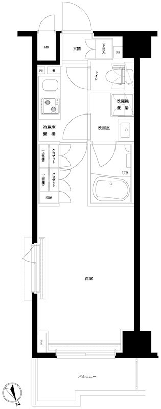 ルーブル川崎中丸子弐番館 間取り図