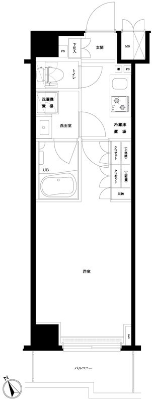 間取り ルーブル川崎中丸子弐番館 間取り図