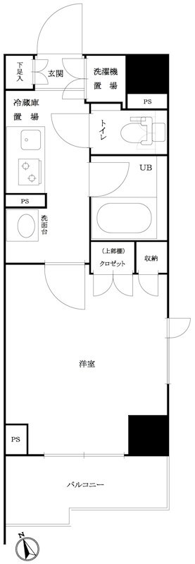 ルーブル仲六郷壱番館 間取り図