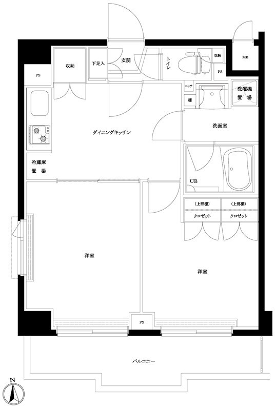 ルーブル大鳥居六番館 間取り図