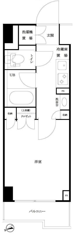 ルーブル仲六郷壱番館 間取り図