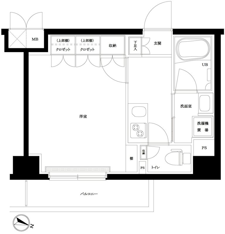 ルーブル川崎上平間弐番館 間取り図
