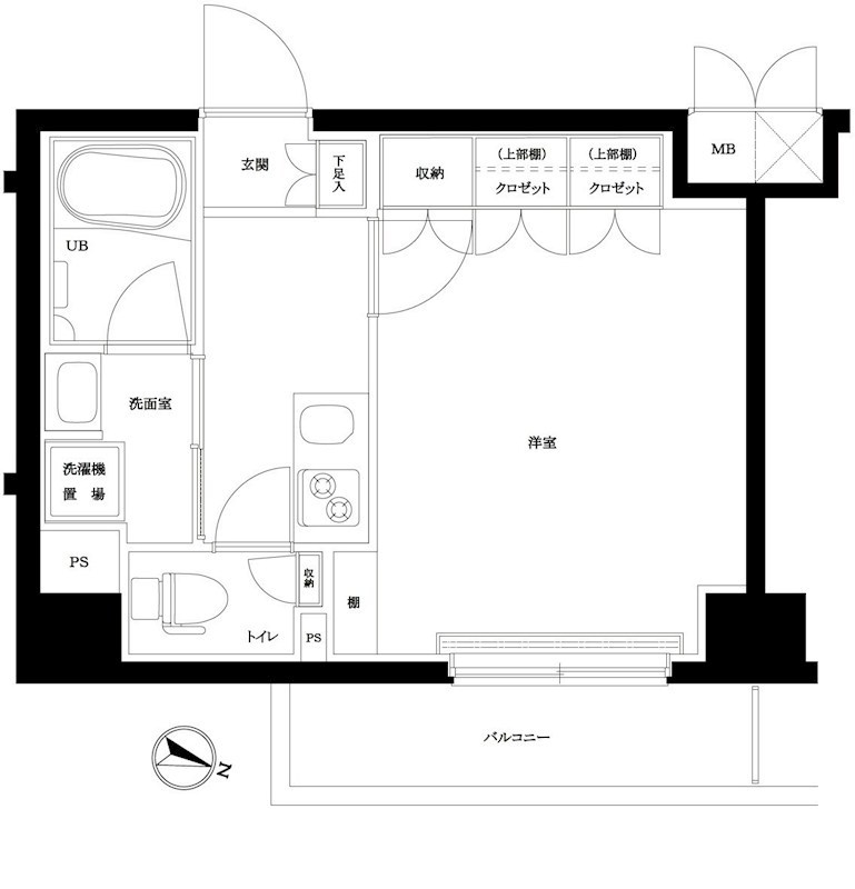 ルーブル川崎上平間弐番館 間取り図