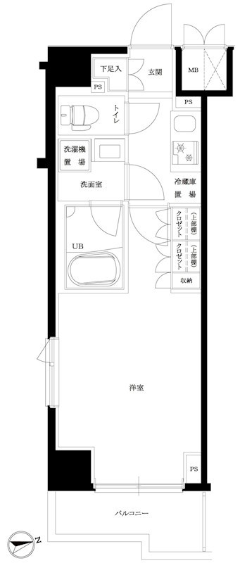 ルーブル川崎神明町 間取り図