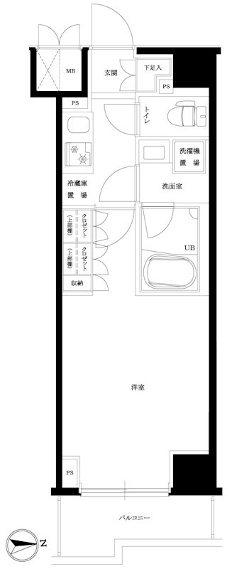 ルーブル川崎神明町 間取り図