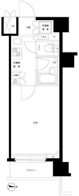 ルーブル川崎伍番館  間取り図