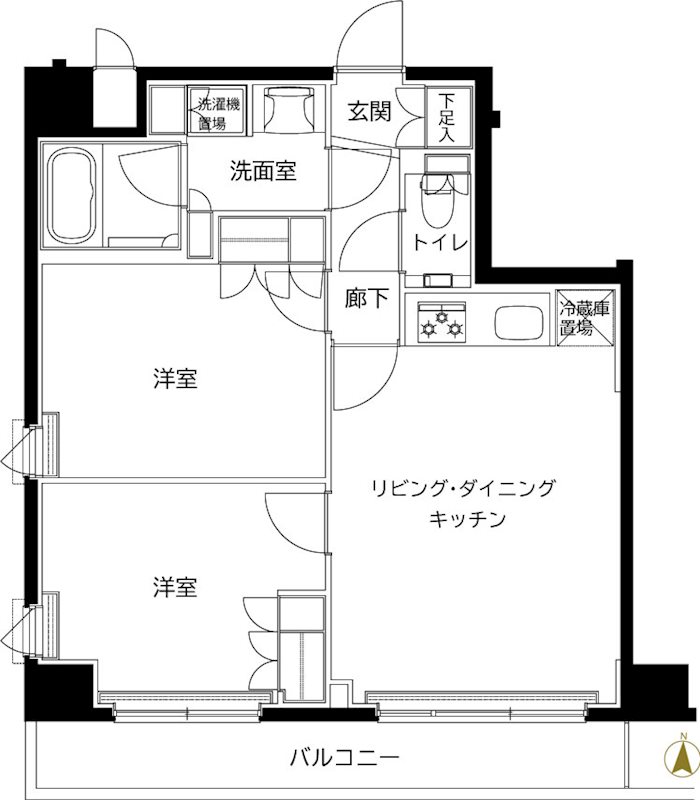 ルーブル東武練馬弐番館 間取り図