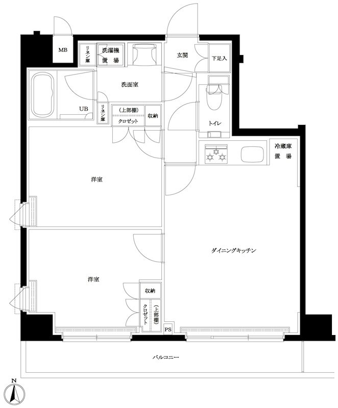 ルーブル東武練馬弐番館 間取り図