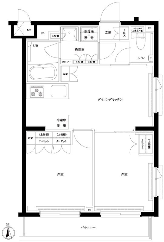 ルーブル都立家政六番館 間取り図
