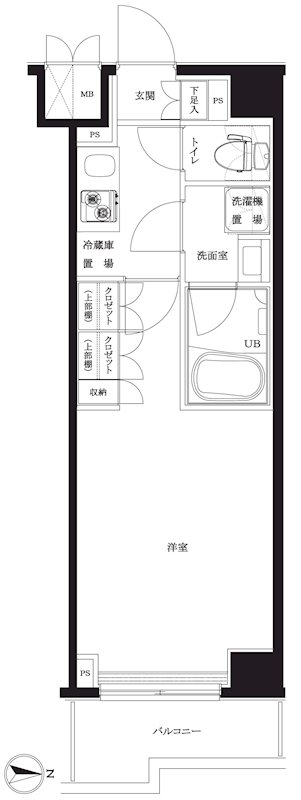 ルーブル川崎八番館 間取り図