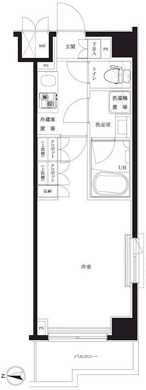 ルーブル川崎八番館 間取り図