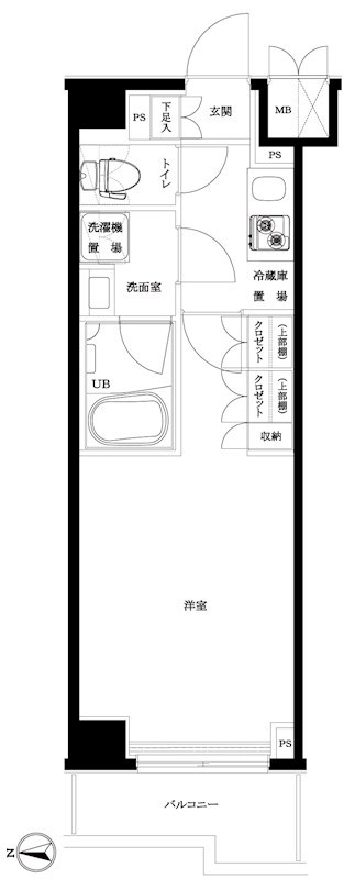 ルーブル川崎八番館 間取り図
