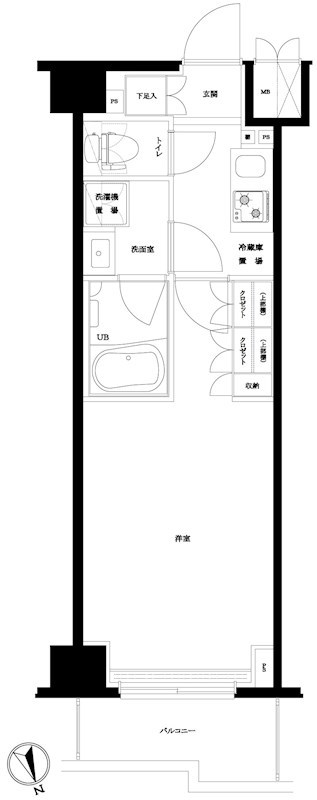 ルーブル川崎中丸子弐番館 間取り図