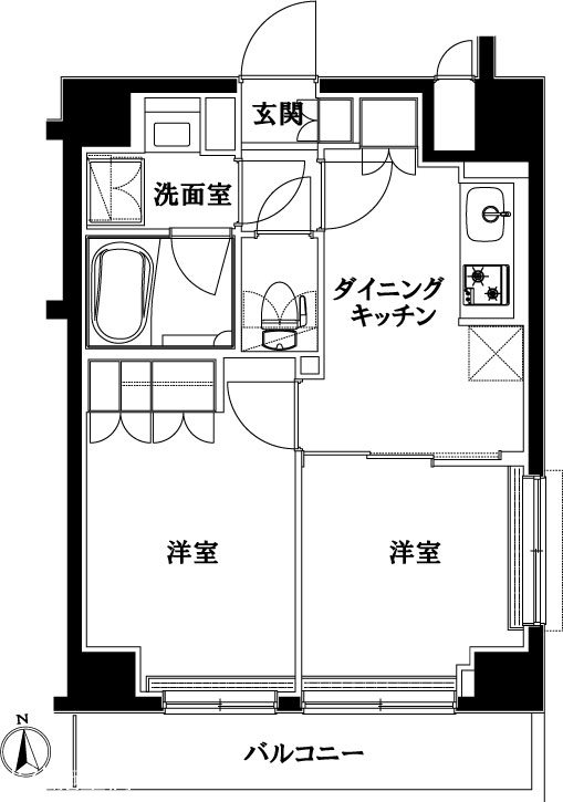 ルーブル中板橋伍番館 間取り図