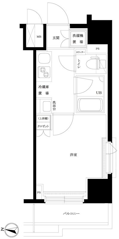 ルーブル大鳥居参番館 間取り図