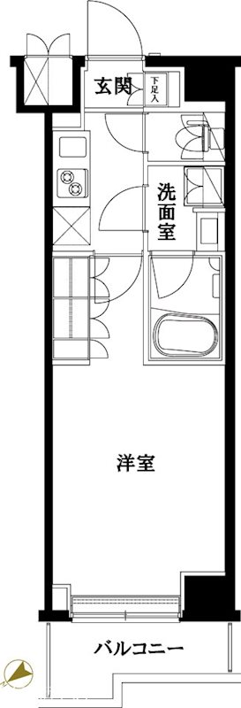 ルーブル五反野弐番館 間取り図