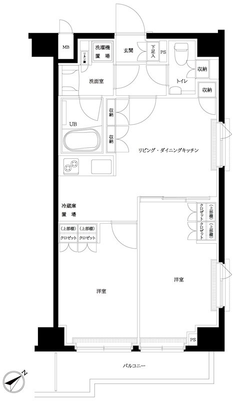 ルーブル五反野弐番館 間取り図