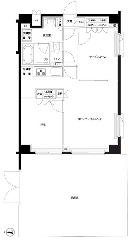 ルーブル下赤塚 間取り図