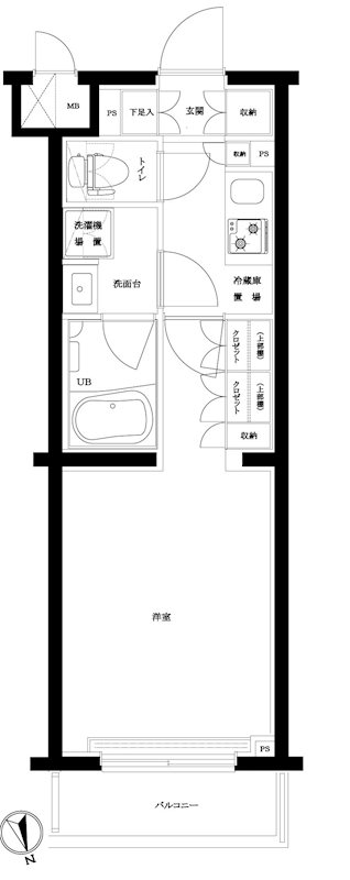 ルーブル武蔵中原参番館 間取り図