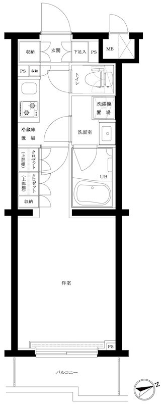 ルーブル武蔵中原参番館 間取り図