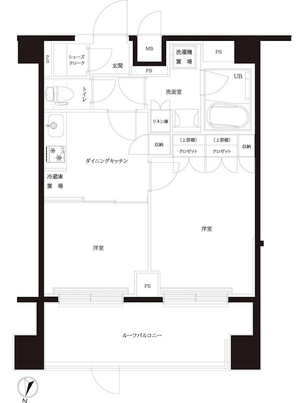 ルーブル北嶺町 間取り図