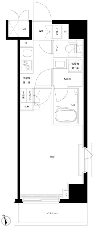 間取り ルーブル板橋東新町弐番館 間取り図