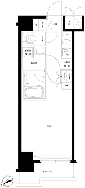 ルーブル板橋東新町壱番館 間取り図