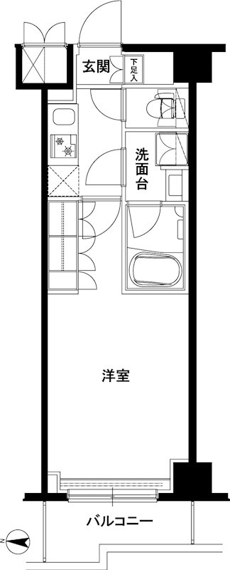 ルーブル武蔵新城六番館 間取り図