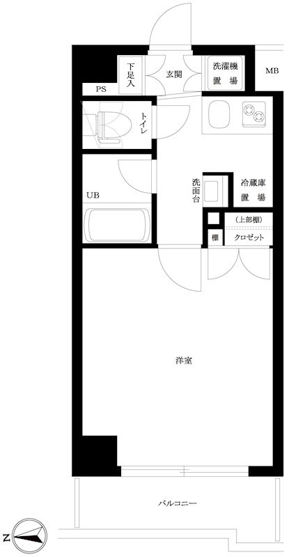 ルーブル高田馬場参番館 間取り図
