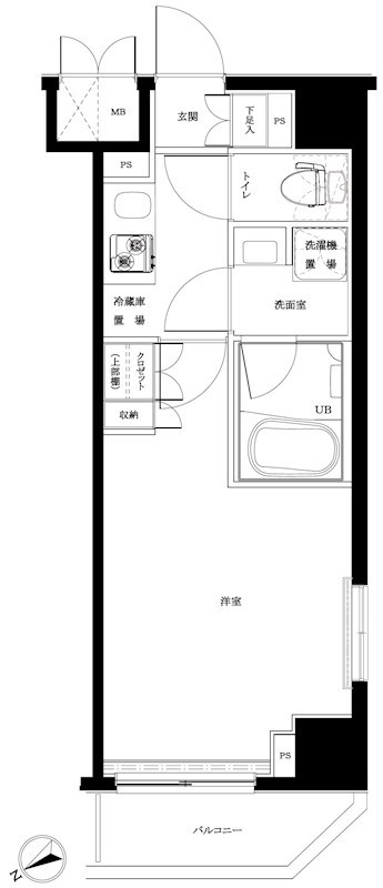 ルーブル板橋東新町壱番館 間取り図